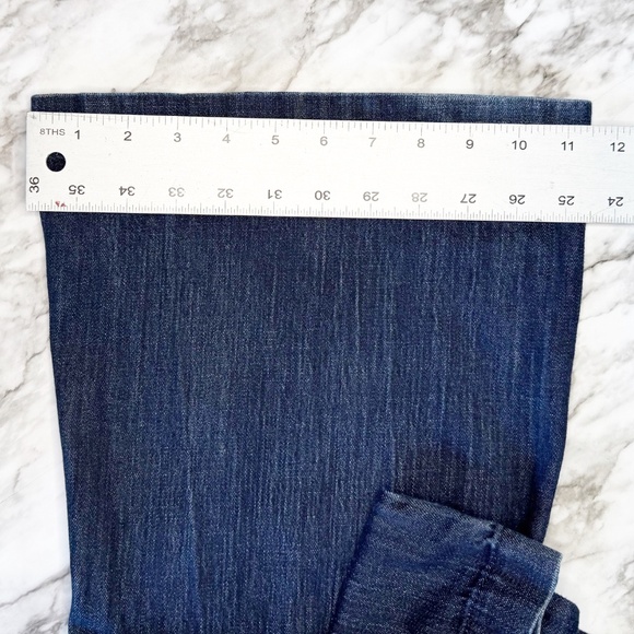 Old Navy The Flirt Wide Leg Trouser Dark Wash Jeans - Picture 6 of 10